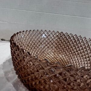 Elegant Pink Crystal carnival Bowl